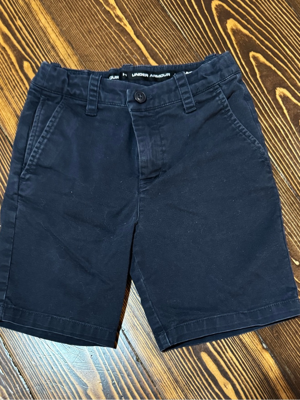 Under Armour Boy’s Navy Flat-Front Shorts